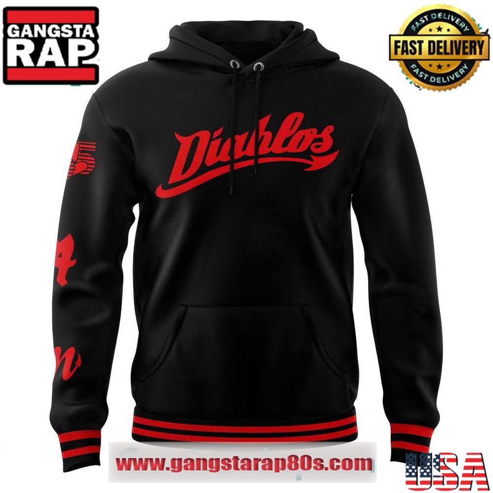 Diablos Rojos del Mexico Ala Diabla Special Edition Black Unisex 3D Hoodie Diablos Rojos del Mexico Ala Diabla Special Edition Black Unisex 3D Hoodie