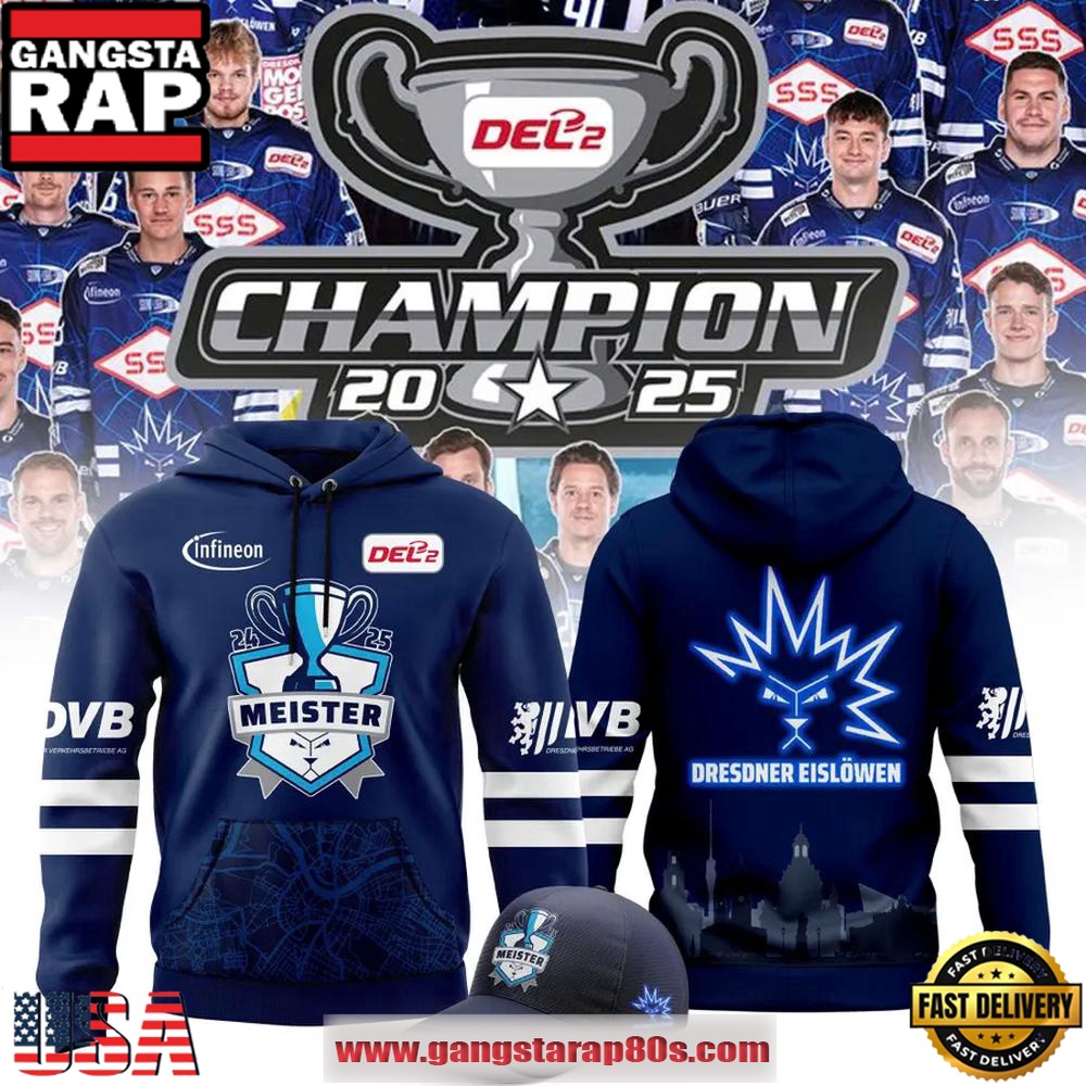 Dresdner Eisl?wen DEL2-Meistertitel Limited Edition Hoodie