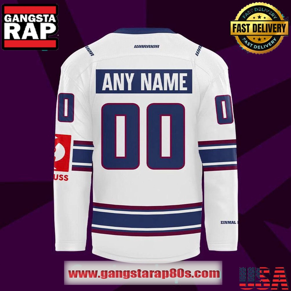 Eisbären Berlin New Season 2526 Away Custom Hockey Jersey Eisbären Berlin New Season 2526 Away Custom Hockey Jersey