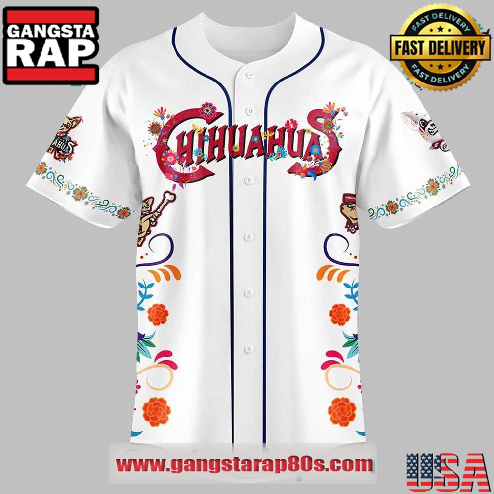 El Paso Chihuahuas Dia de los Muertos 2025 Baseball Jersey Shirt