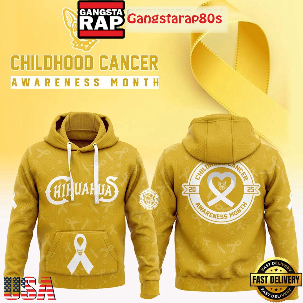 El Paso Chihuahuas x Childhood Cancer Awarness Month 2025 Limited Unisex Hoodie