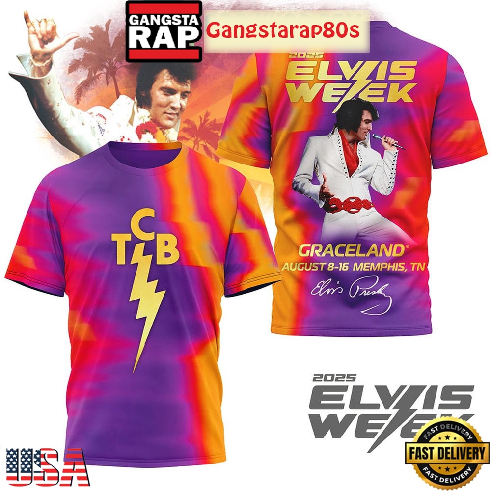 Elvis Presley Week 2025 Graceland Special T Shirt