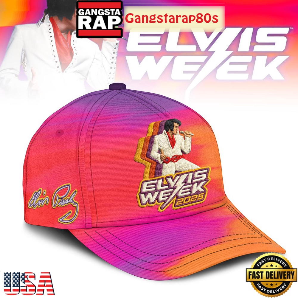 Elvis Presley Week 90 Years 2025 Classic Cap Hats