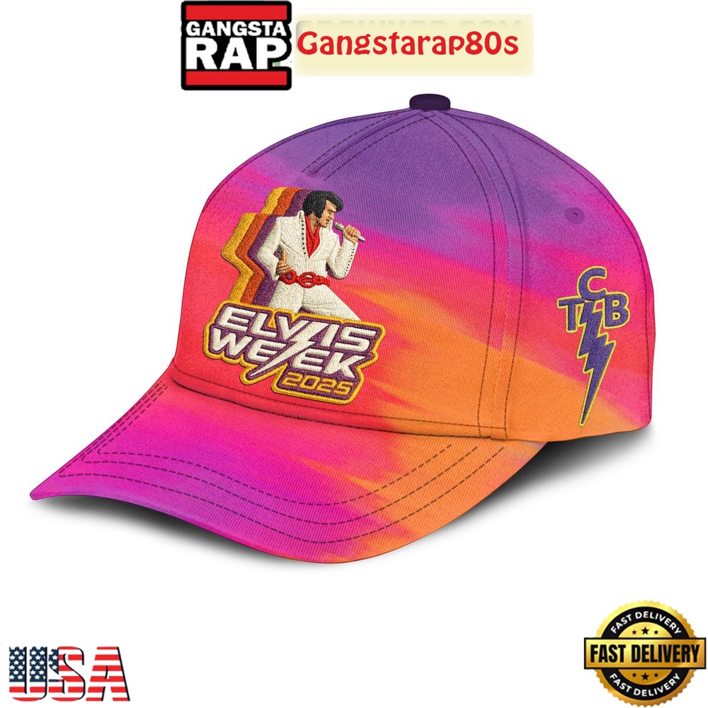 Elvis Presley Week 90 Years 2025 Classic Cap Hats