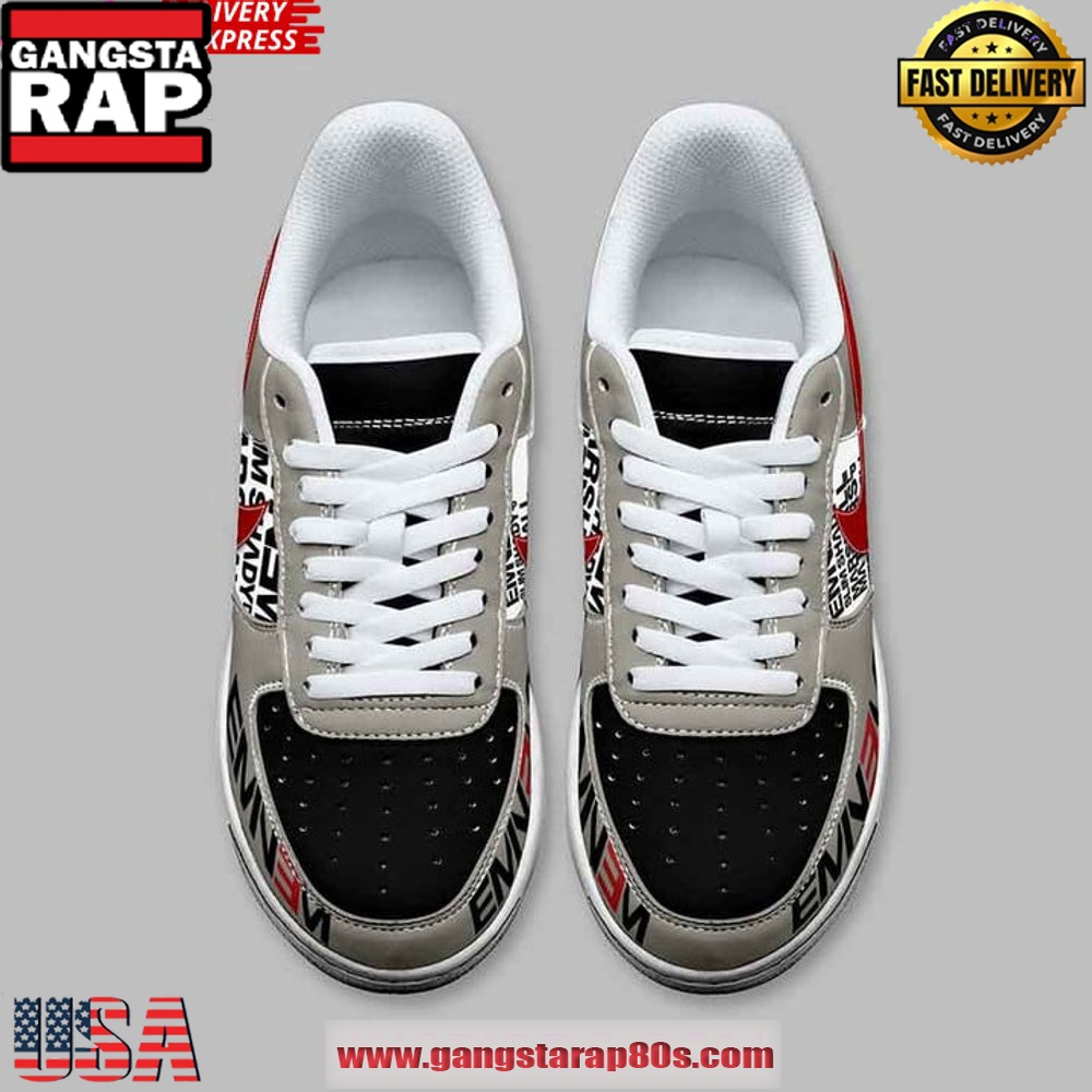 Eminem Slim Shady Limited Edition Air Force 1 Sneakers Shoes Eminem Slim Shady Limited Edition Air Force 1 Sneakers Shoes