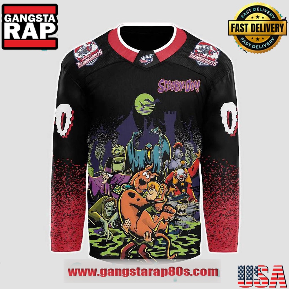Evansville Thunderbolts x Scooby-Doo Night 2025 Custom Hockey Jersey