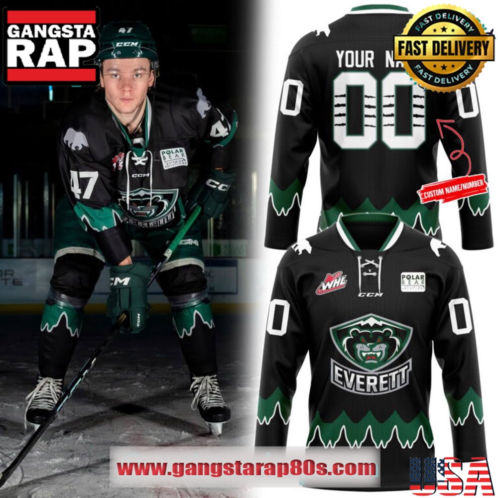 Everett Silvertips Nightmare New 2025 Custom Hockey Jersey Everett Silvertips Nightmare New 2025 Custom Hockey Jersey