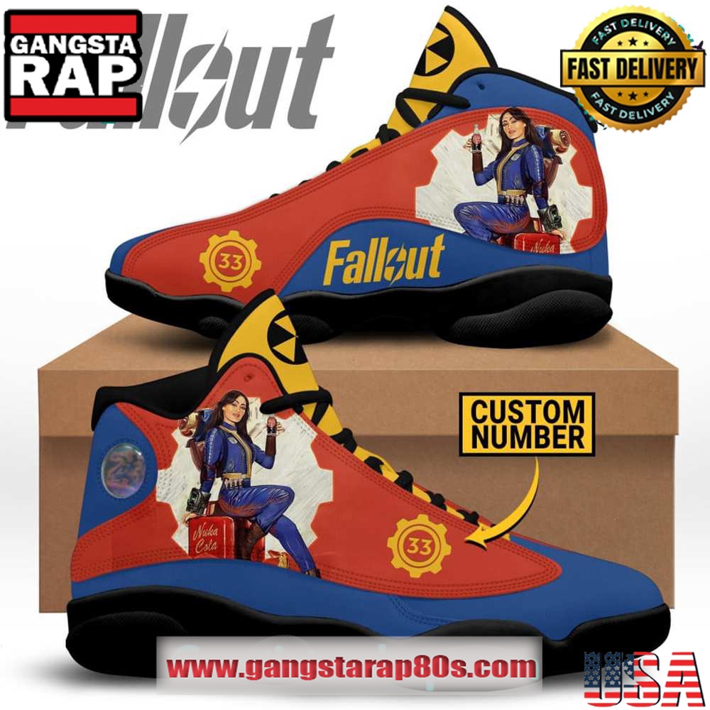 Fallout Custom Number Air Jordan 13 Sneakers Shoess