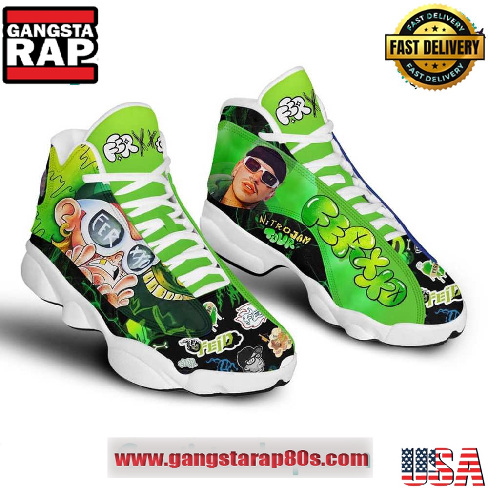 Feid Ferxxo NItro Jam Tour Air Jordan 13 Sneakers Shoess Feid Ferxxo NItro Jam Tour Air Jordan 13 Sneakers Shoess