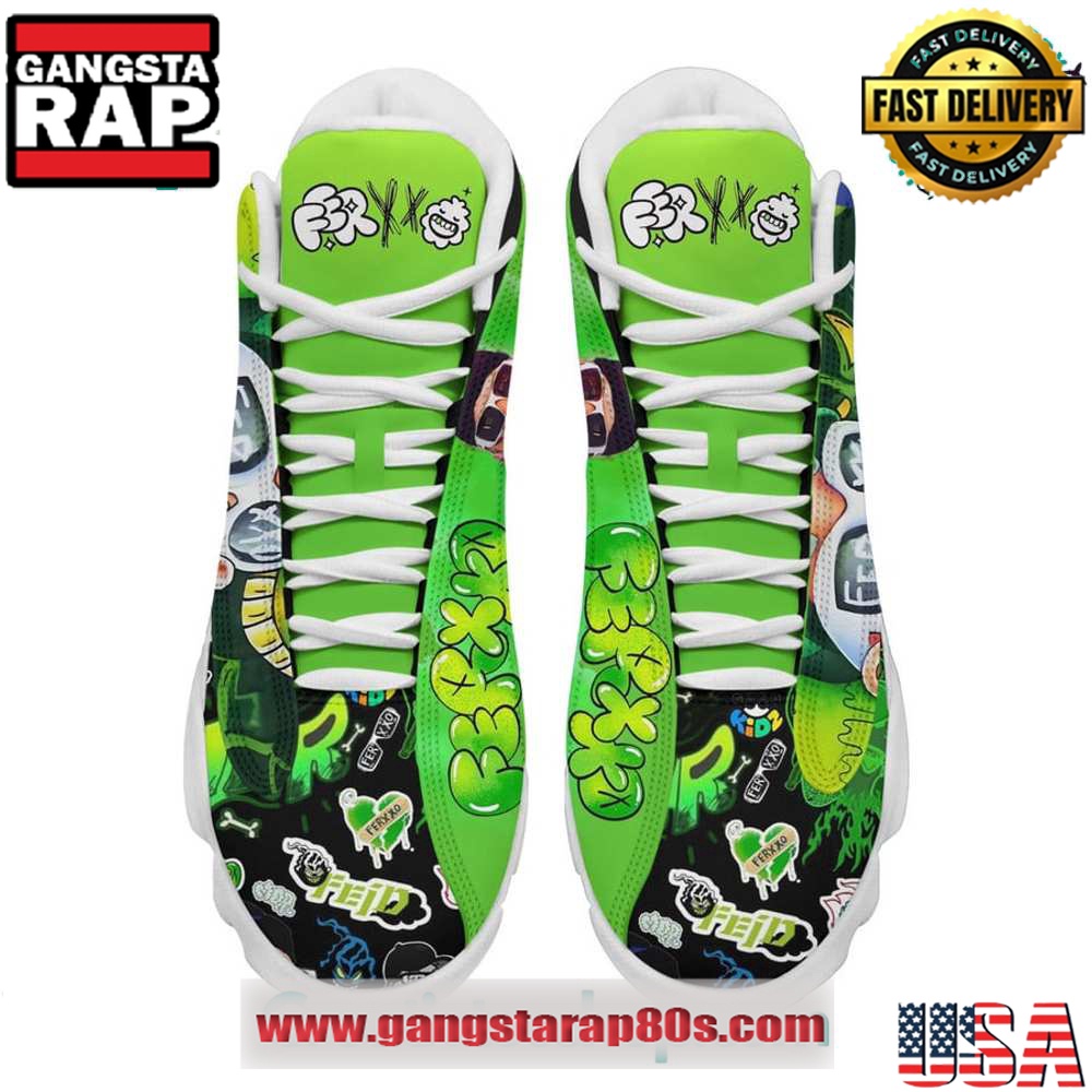 Feid Ferxxo NItro Jam Tour Air Jordan 13 Sneakers Shoess Feid Ferxxo NItro Jam Tour Air Jordan 13 Sneakers Shoess
