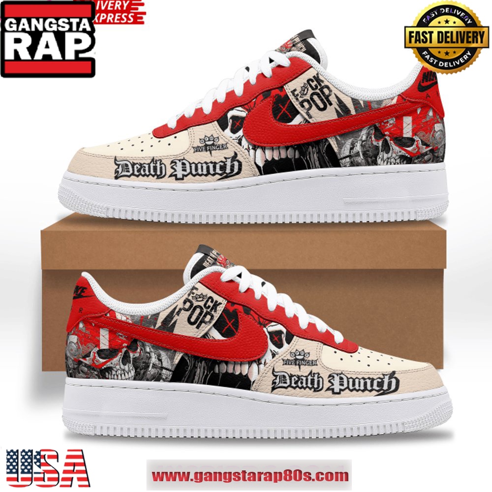 Five Finger Death Punch Band Air Force 1 Sneakers Shoes