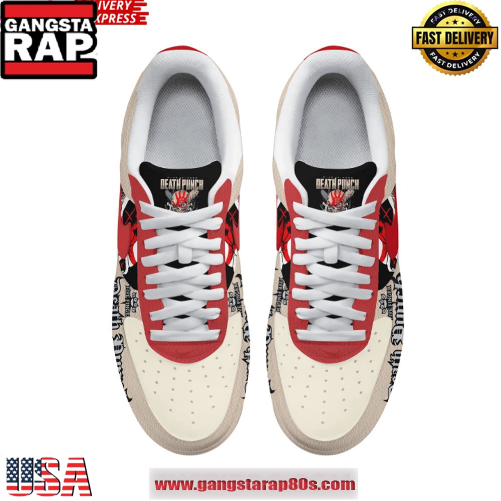 Five Finger Death Punch Band Air Force 1 Sneakers Shoes Five Finger Death Punch Band Air Force 1 Sneakers Shoes