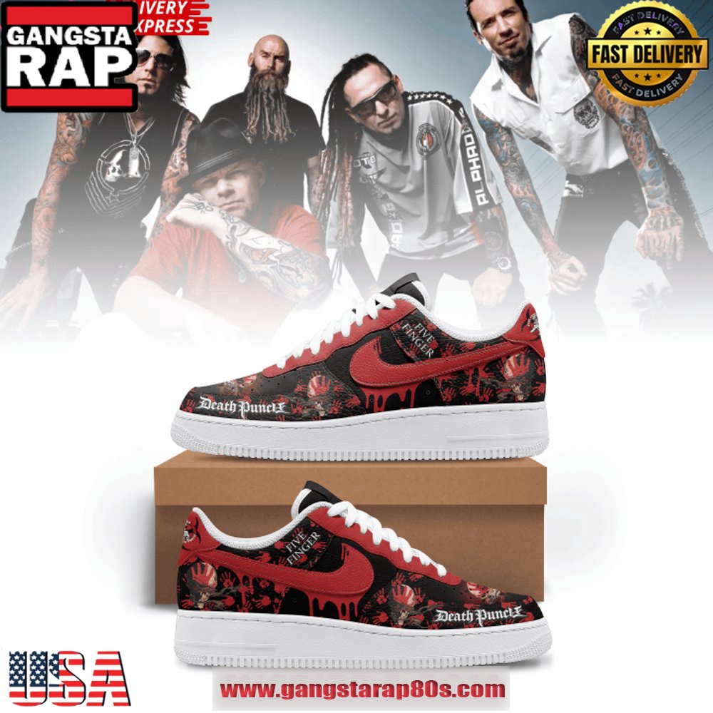 Five Finger Death Punch Warzone Air Force 1 Sneakers Shoes