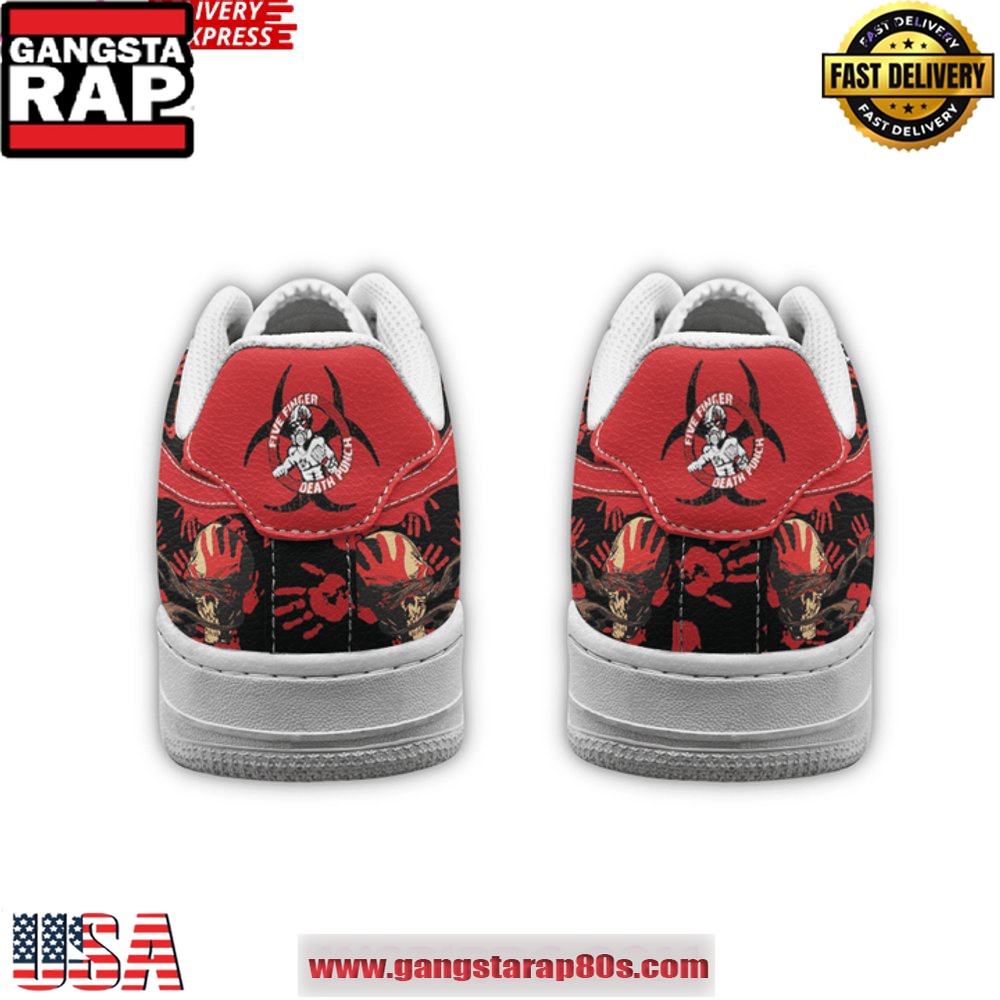 Five Finger Death Punch Warzone Air Force 1 Sneakers Shoes Five Finger Death Punch Warzone Air Force 1 Sneakers Shoes