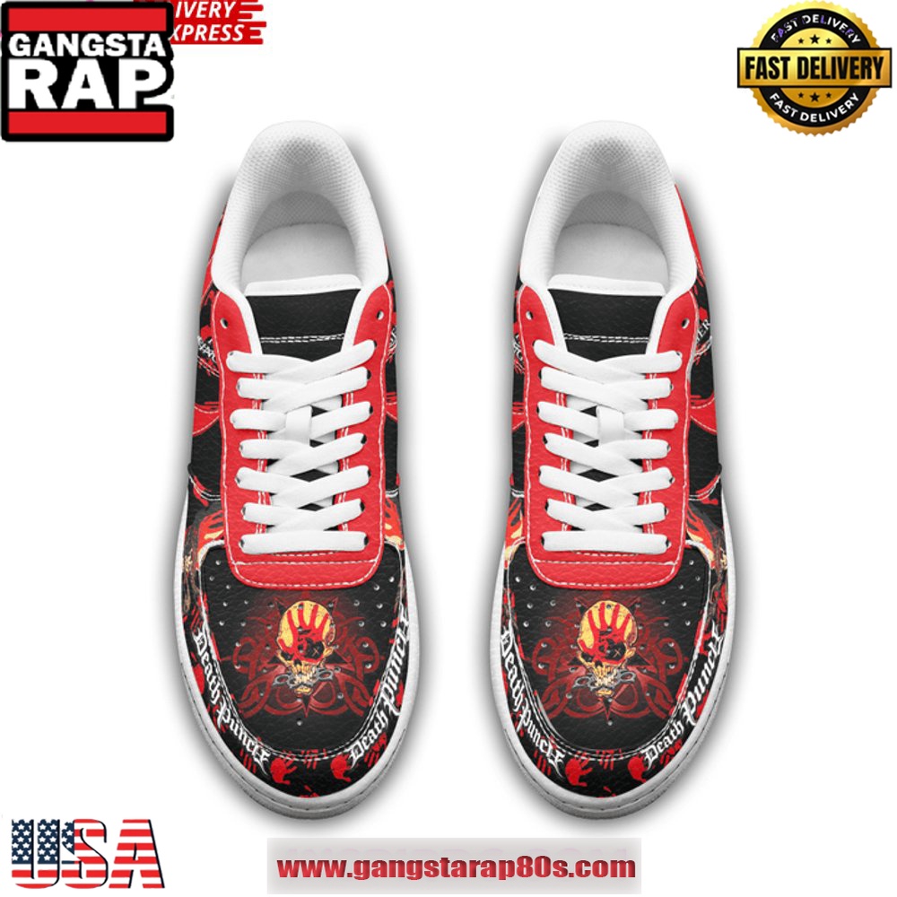 Five Finger Death Punch Warzone Air Force 1 Sneakers Shoes Five Finger Death Punch Warzone Air Force 1 Sneakers Shoes