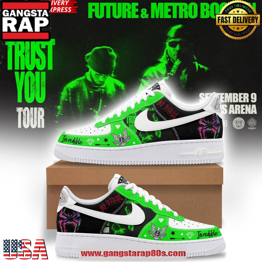 Future & Metro Boomin Limited Edition Air Force 1 Sneakers Shoes Future & Metro Boomin Limited Edition Air Force 1 Sneakers Shoes