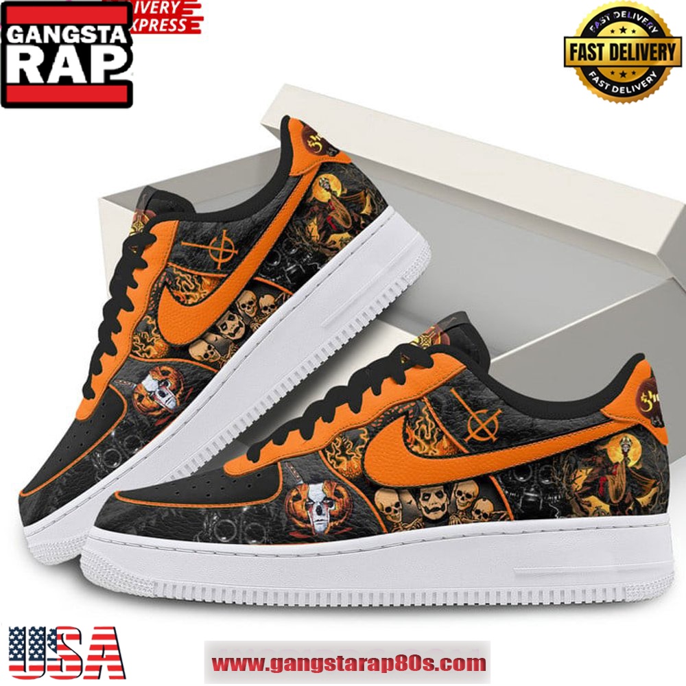 Ghost Happy Halloween Limited Edition Air Force 1 Sneakers Shoes Ghost Happy Halloween Limited Edition Air Force 1 Sneakers Shoes