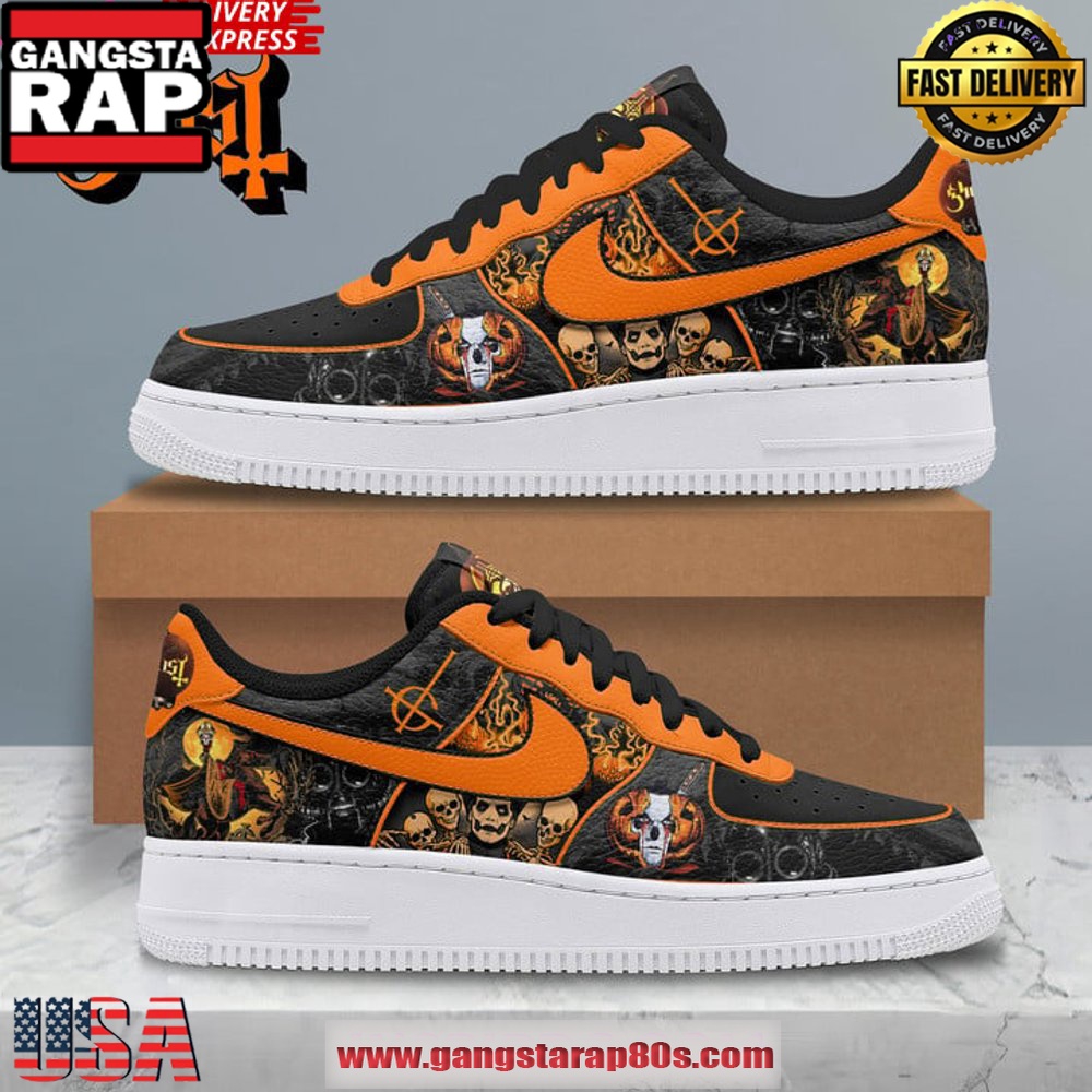 Ghost Happy Halloween Limited Edition Air Force 1 Sneakers Shoes Ghost Happy Halloween Limited Edition Air Force 1 Sneakers Shoes