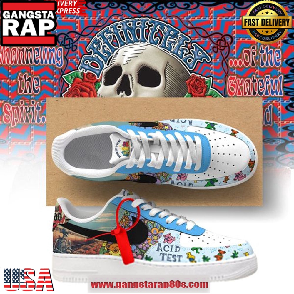 Grateful Dead Acid Test Limited Edition Air Force 1 Sneakers Shoes