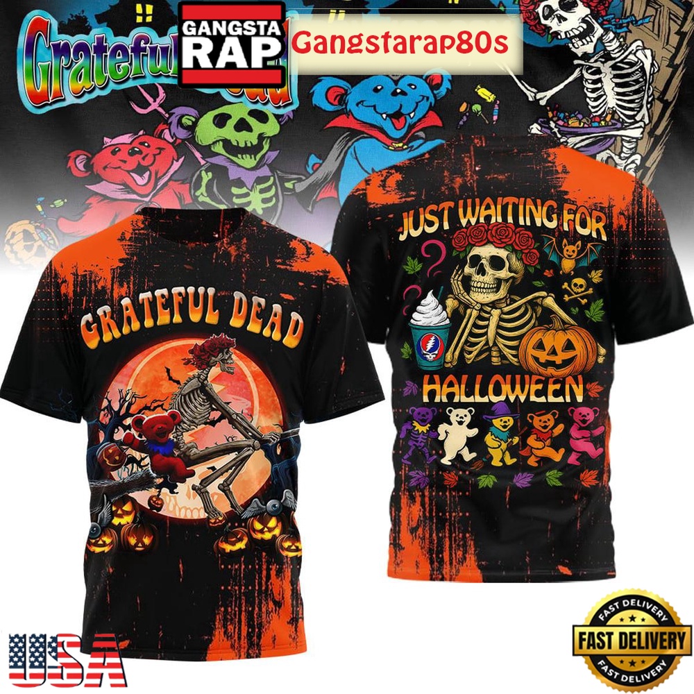 Grateful Dead Just Waiting For Halloween Limited Edition T Shirt
