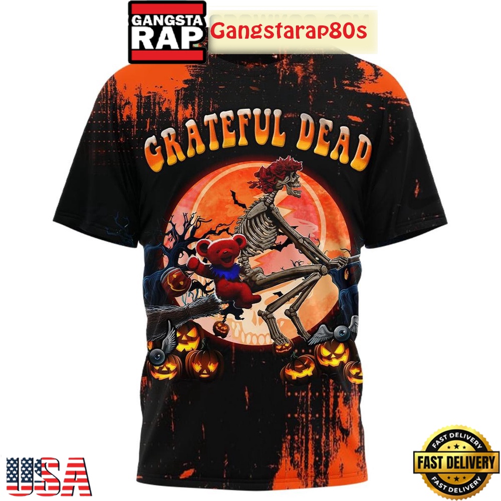 Grateful Dead Just Waiting For Halloween Limited Edition T Shirt