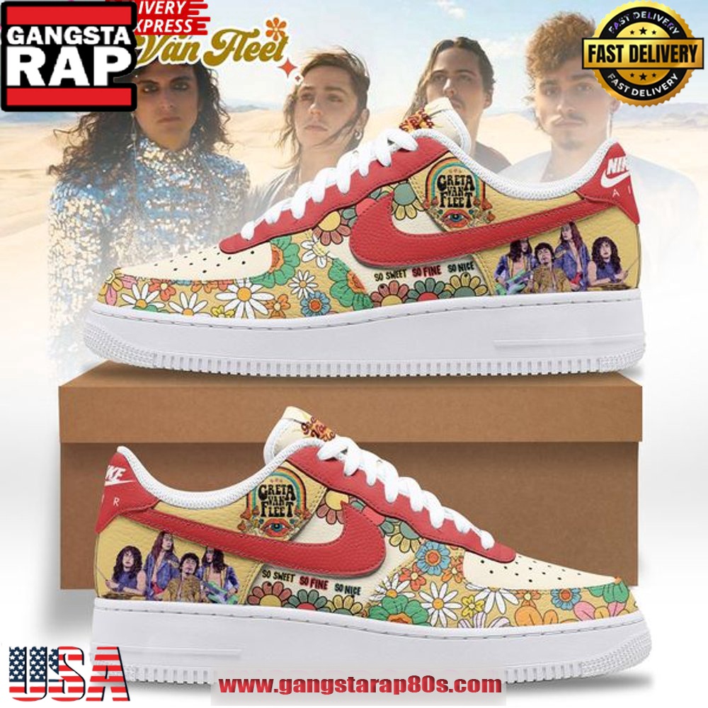 Greta Van Fleet Limited Edition Air Force 1 Sneaker Sneakers Shoes Greta Van Fleet Limited Edition Air Force 1 Sneaker Sneakers Shoes