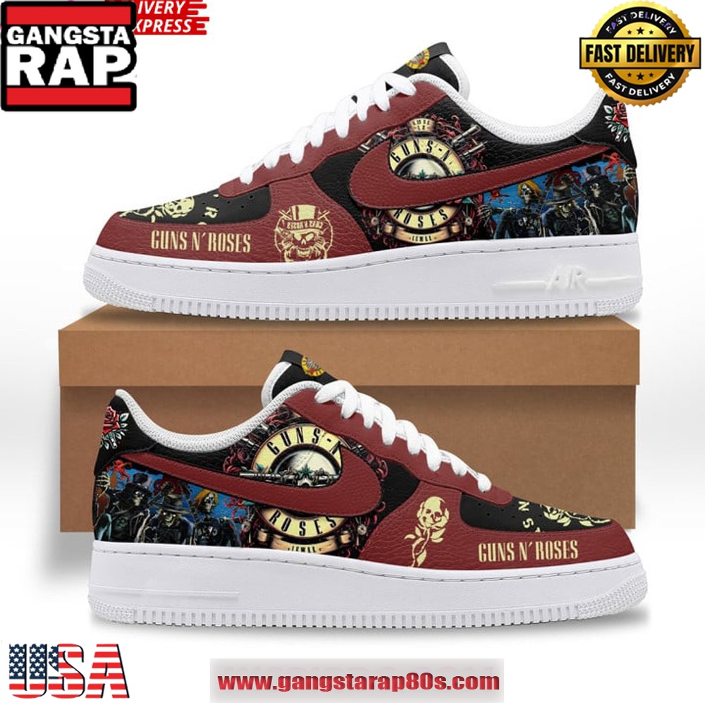 Guns N' Roses Limited Edition Air Force 1 Sneakers Shoes