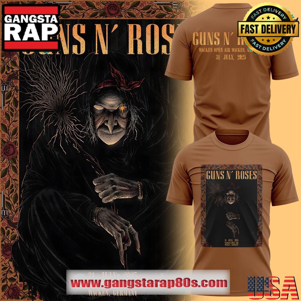 Guns N Roses World Tour to Germany 2025 Limited Edition T Shirt