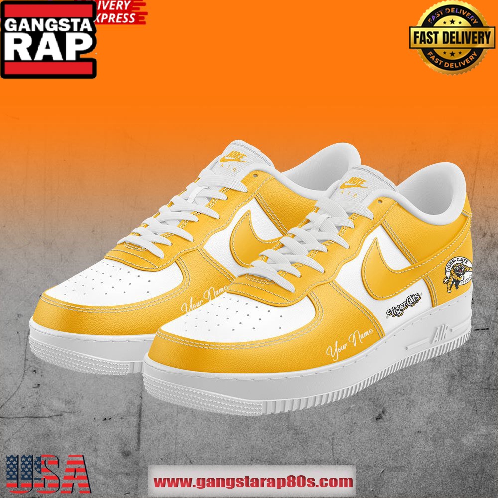 Hamilton Tiger-Cats Limited Edition Air Force 1 Sneakers Shoes