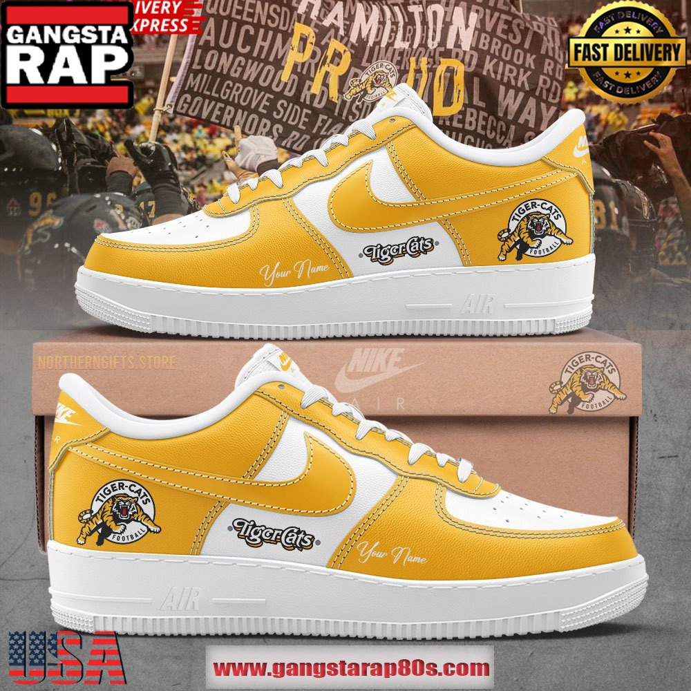 Hamilton Tiger-Cats Limited Edition Air Force 1 Sneakers Shoes
