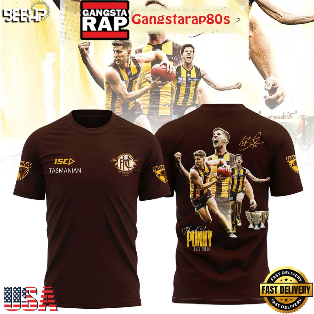 Hawthorn Hawks Thank You Luke Breust Unisex Hoodie Hawthorn Hawks Thank You Luke Breust Unisex Hoodie