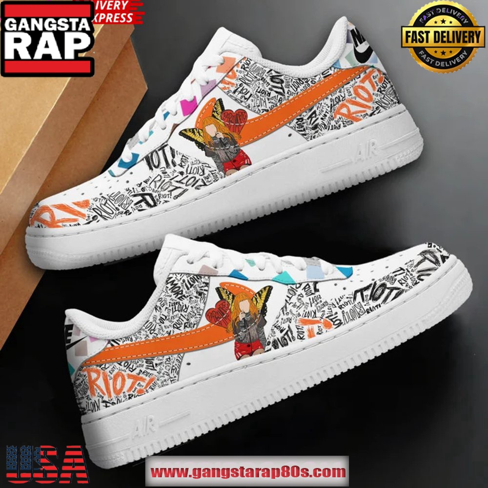 Hayley Williams Riot Limited Edition Air Force 1 Running Sneakers Shoes Hayley Williams Riot Limited Edition Air Force 1 Running Sneakers Shoes
