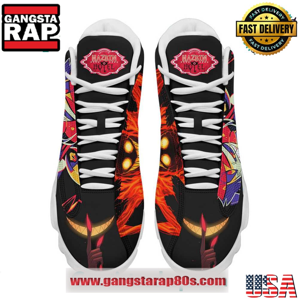 Hazbin Hotel Alastor Air Jordan 13 Sneakers Shoess