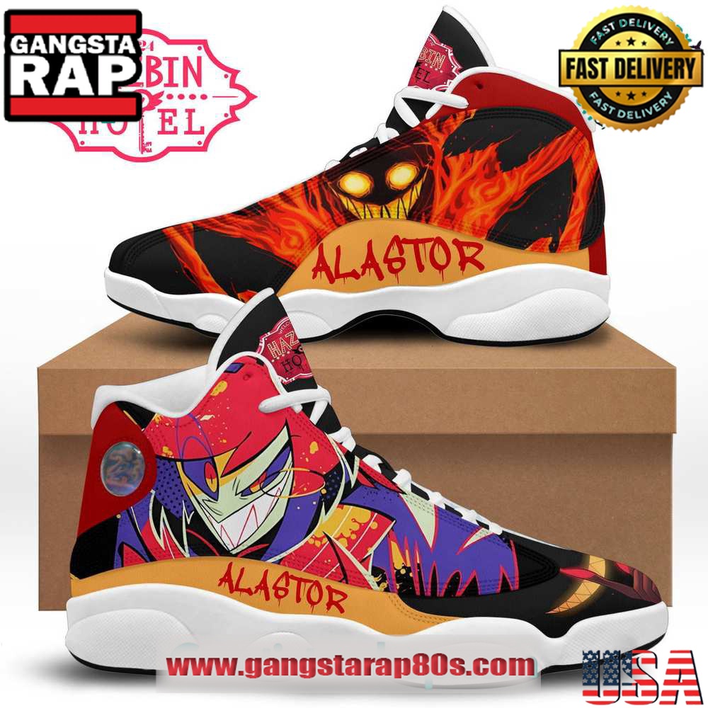 Hazbin Hotel Alastor Air Jordan 13 Sneakers Shoess