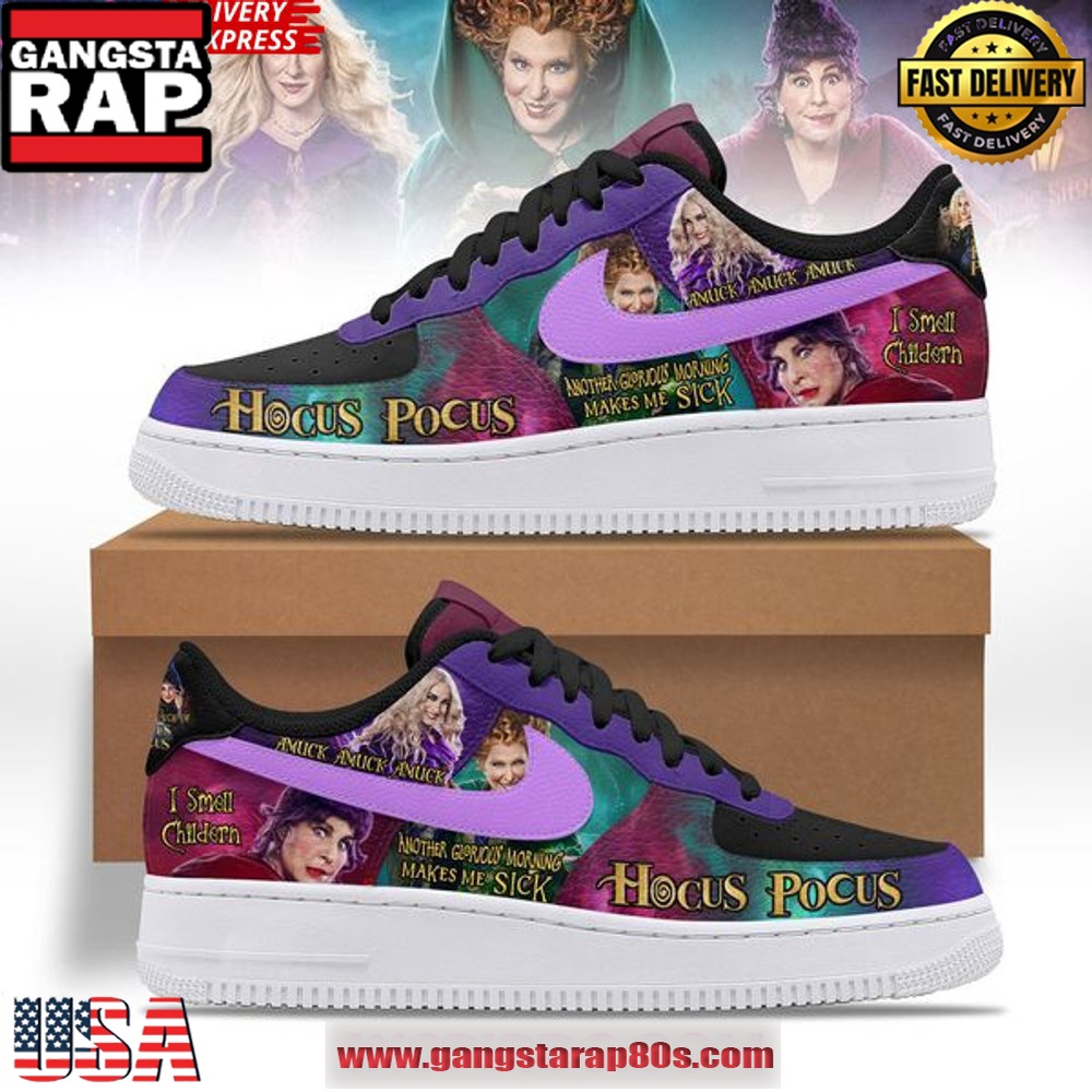 Hocus Pocus x Limited Edition Air Force 1 Running Sneakers Shoes Hocus Pocus x Limited Edition Air Force 1 Running Sneakers Shoes