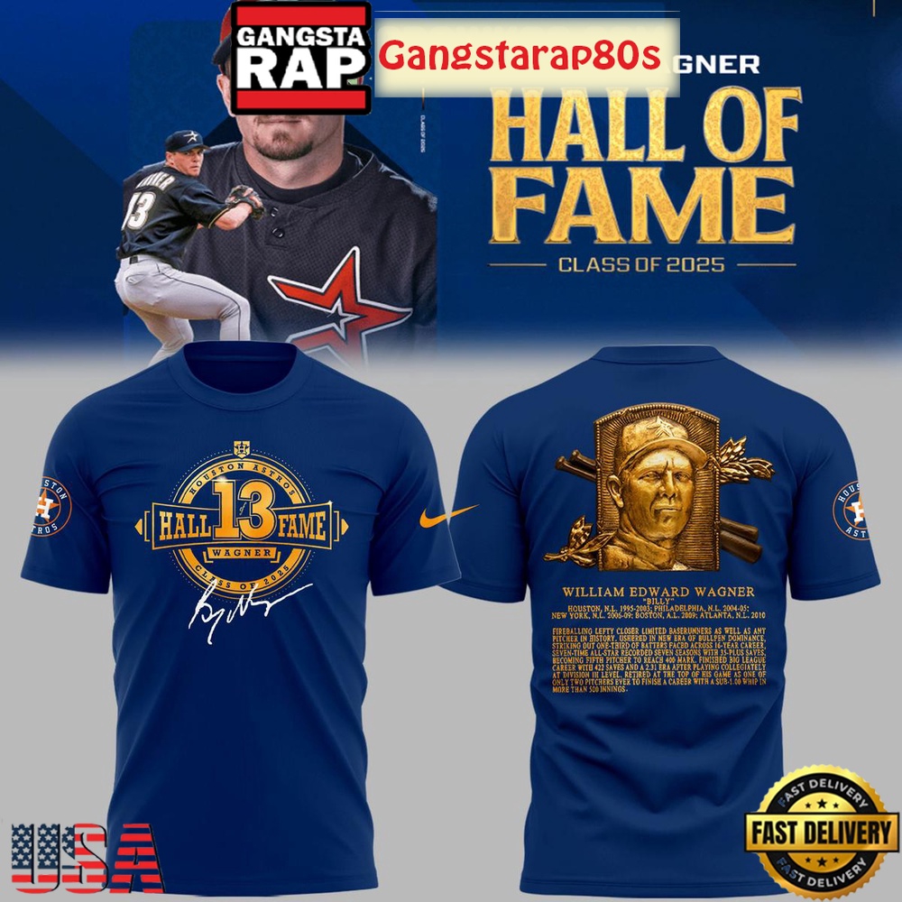 Houston Astros Billy Wagner Hall Of Fame 2025 Unisex Hoodie