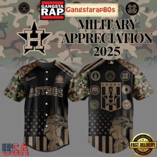 Houston Astros Celebrating Military Day Special Baseball Jersey