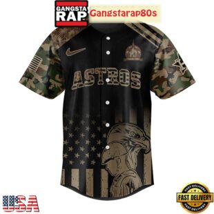 Houston Astros Celebrating Military Day Special Baseball Jersey