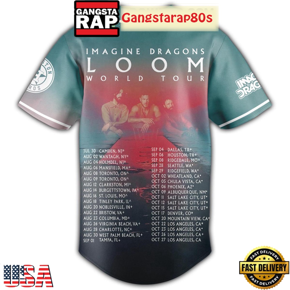 Houston Astros x Imagine Dragons Loom World Tour 2025 Baseball Jersey Houston Astros x Imagine Dragons Loom World Tour 2025 Baseball Jersey