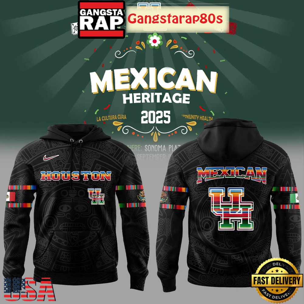 Houston Cougars Mexican Heritage Night 2025 Special Hoodie