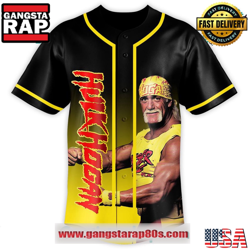 Hulk Hogan Thank you for the Memories Special Edition Baseball Jersey Hulk Hogan Thank you for the Memories Special Edition Baseball Jersey