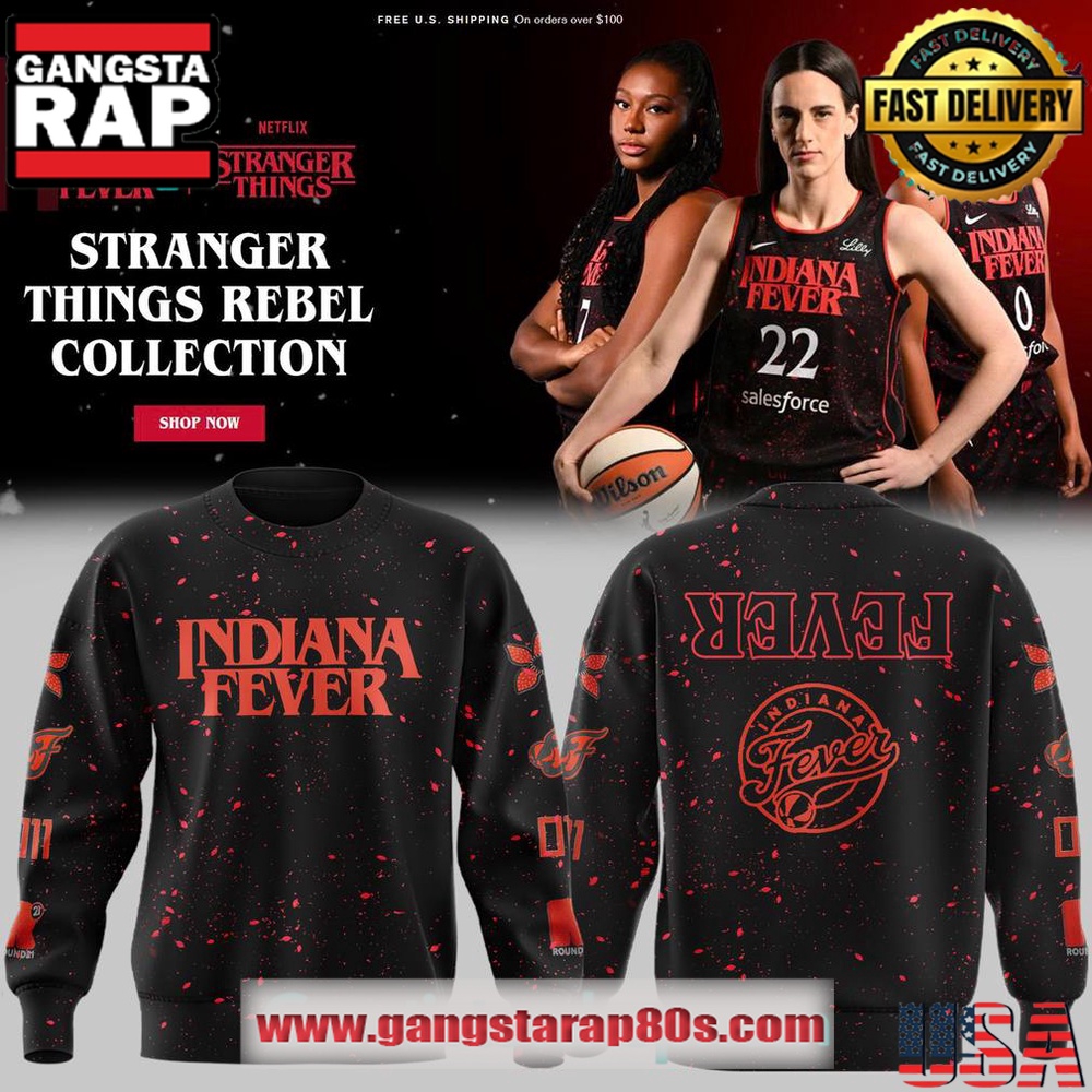 Indiana Fever x Stranger Things Rebel Swingman Limited Edition Sweatshirt