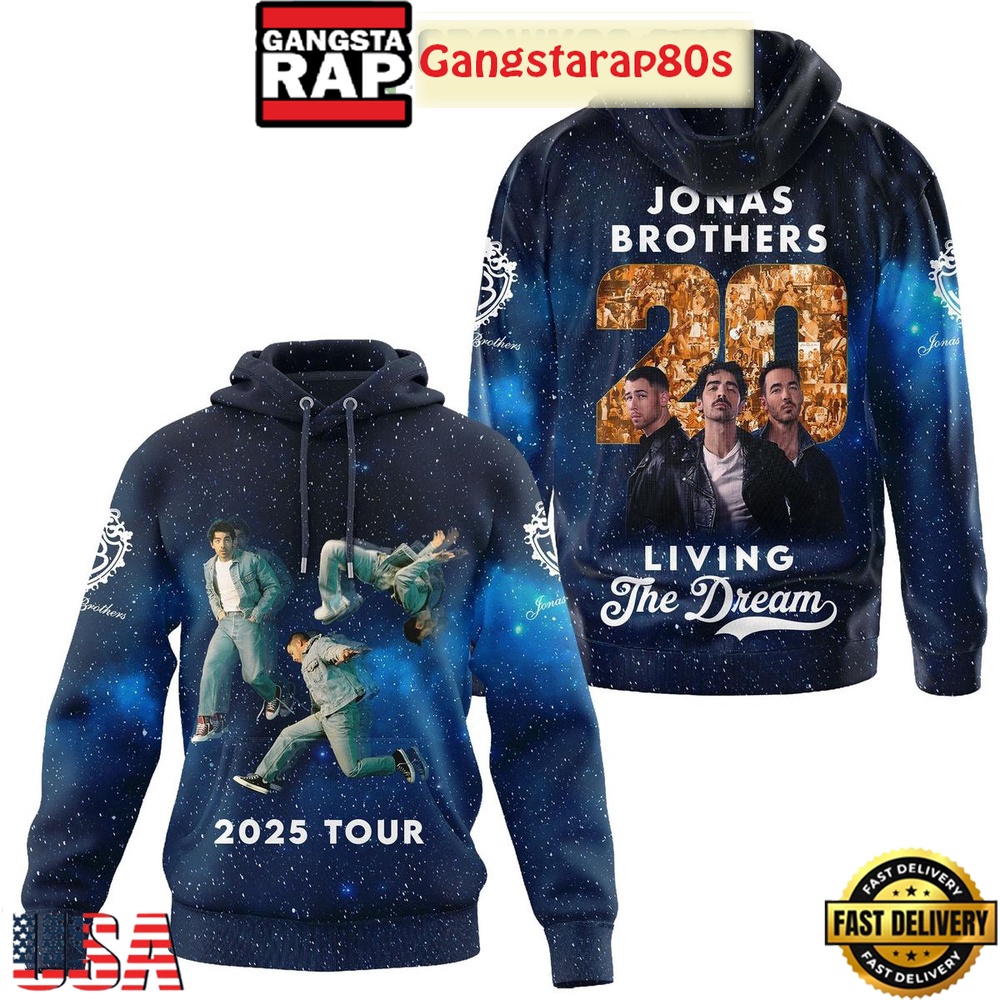 Jonas Brothers Living The Dream Tour 20 Years Special Hoodie