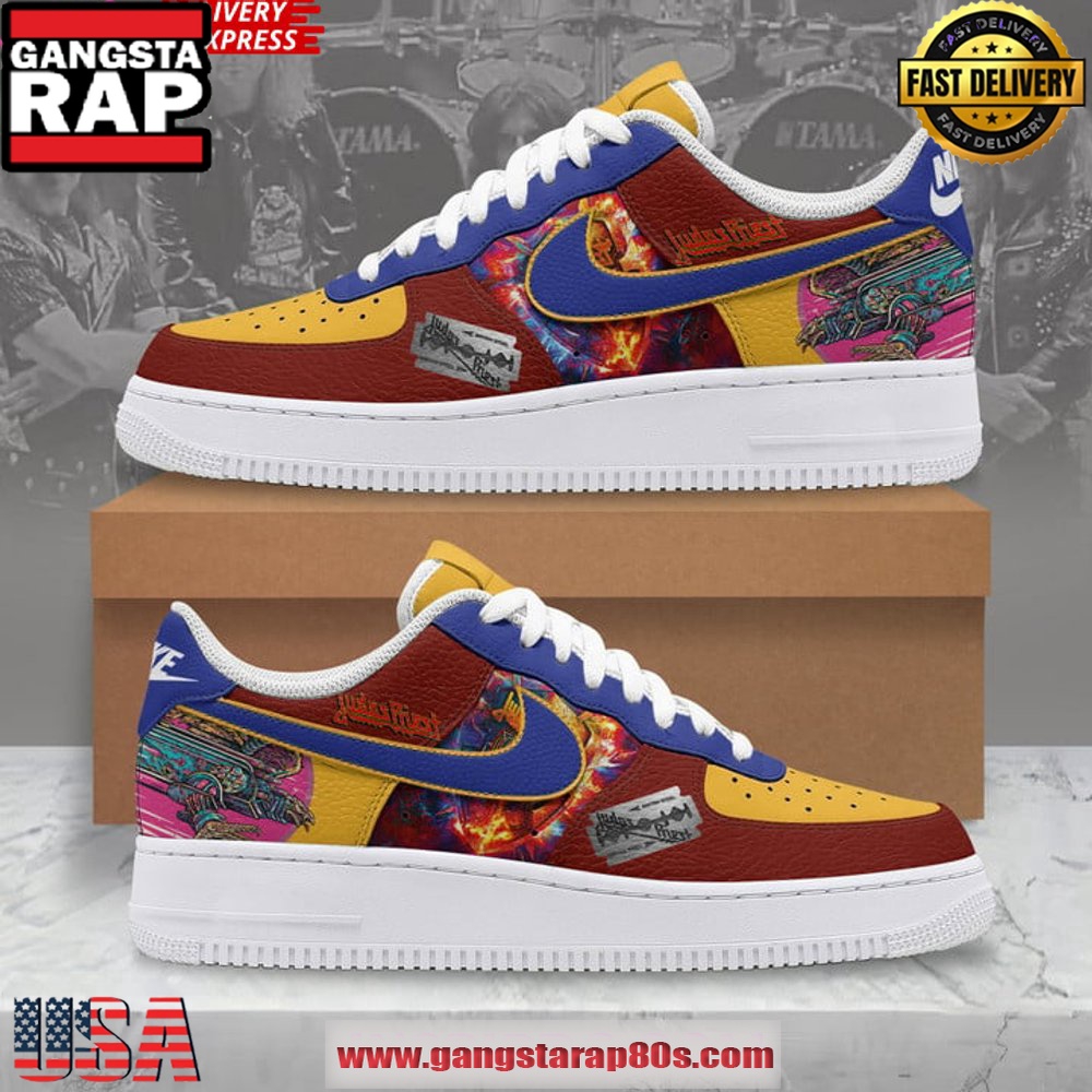 Judas Priest British Steel Limited Edition Air Force 1 Running Sneakers Shoes