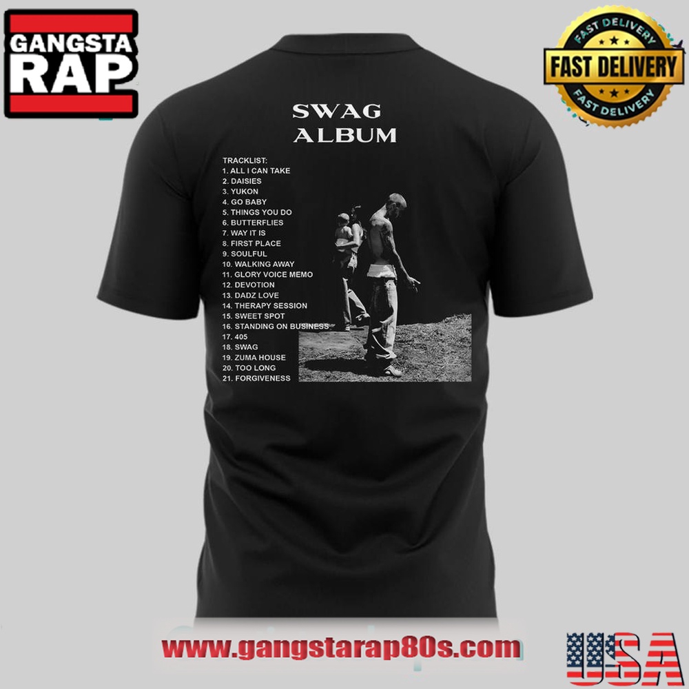 Justin Bieber New Album Swag Special Black 3D T Shirt