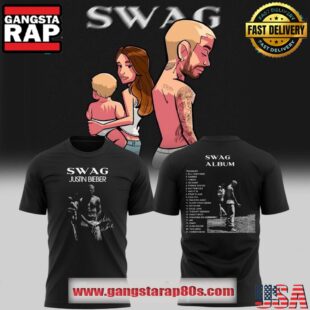 Justin Bieber New Album Swag Special Black 3D T Shirt