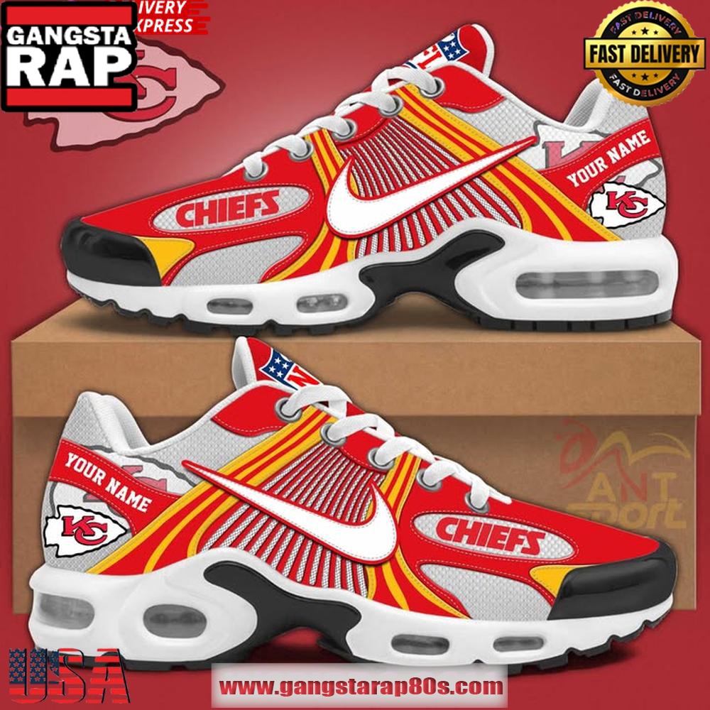 Kansas City Chiefs Custom Name Air Max Plus Shoes Running Sneakers