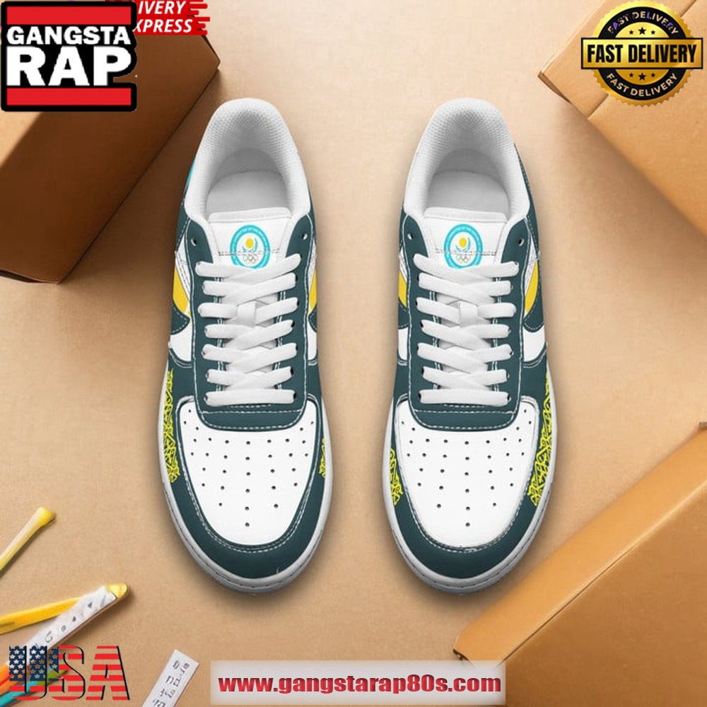 Kazakhstan Team Olympic Paris Nike Air Force 1 Sneakers Shoes