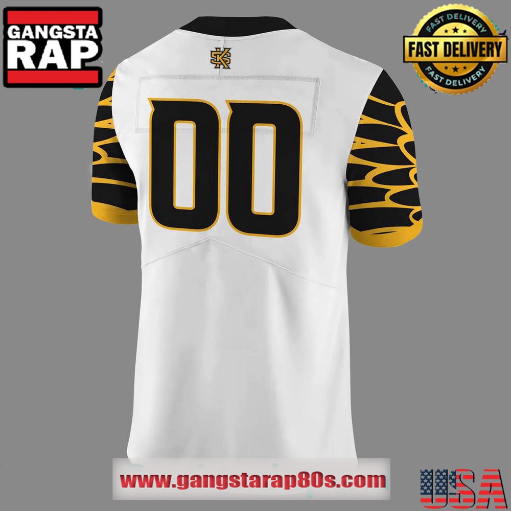 Kennesaw State Owls White Uniform Limited Edition CustomFootball Jersey Kennesaw State Owls White Uniform Limited Edition CustomFootball Jersey