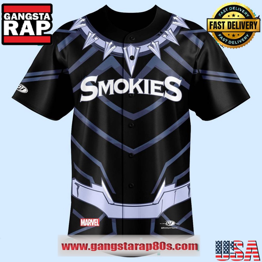 Knoxville Smokies Marvel Super Hero Night Special Design Custom Baseball Jersey Shirt Knoxville Smokies Marvel Super Hero Night Special Design Custom Baseball Jersey Shirt